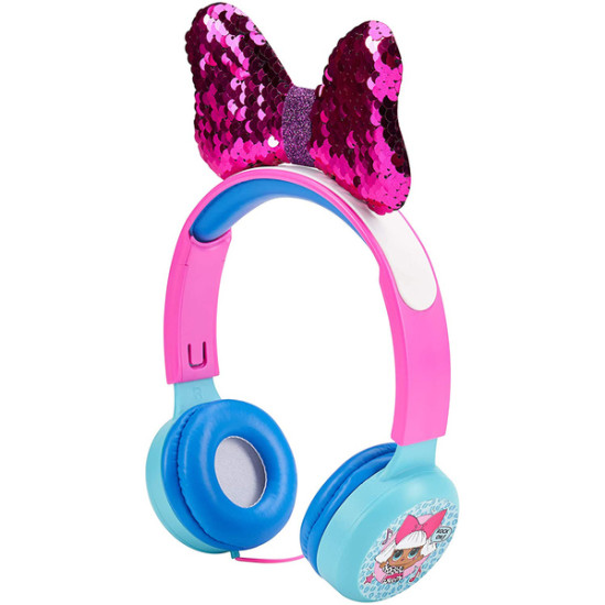 L.O.L. Surprise! Kid-Safe Diva Headphones in Pink and Bluedpt MEGA-HP2-13136