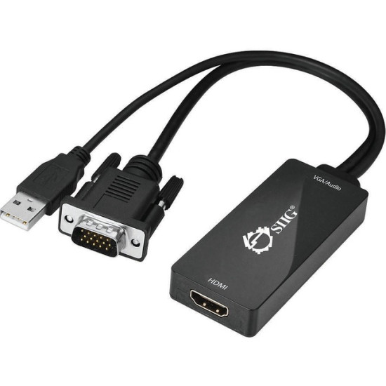 SIIG Portable VGA & USB Audio to HDMI Converteridx ETS4032377