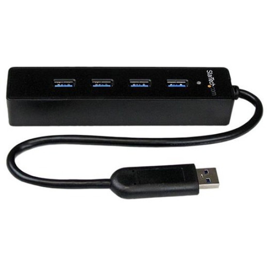 StarTech.com 4 Port Portable SuperSpeed USB 3.0 Hub with Built-in Cableidx ETS3601928