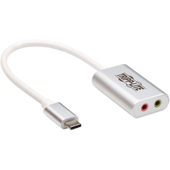 Tripp Lite USB C to 3.5mm Stero Audio Adapter for Microphone Headphones USB Type C, USB-C, USB Type-Cidx ETS5571111